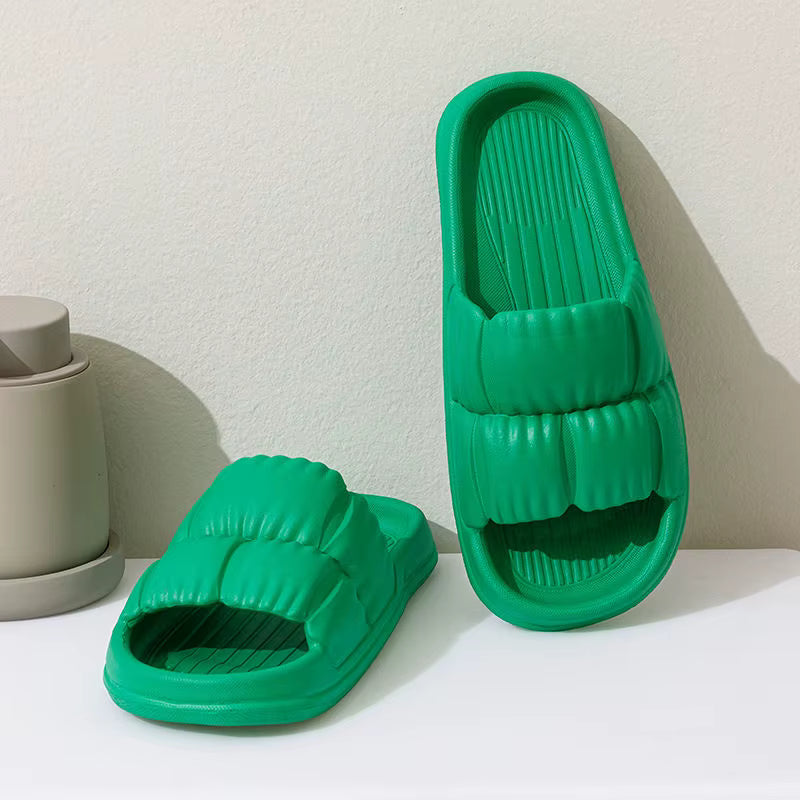 2025 Shoes Flower Shape Summer Comfortable Women Slippers Soft Cloud Light Weight Anti Slip EVA Flat Slippers