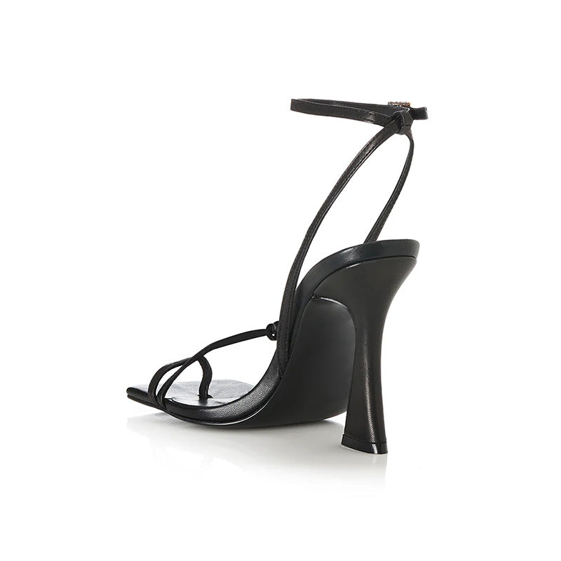 2025 Women's Casual High Heel Rope Sandals Open Toe Lace Upper Rubber Insole Pointed Toe Style Platform Summer Shoes Wholesale
