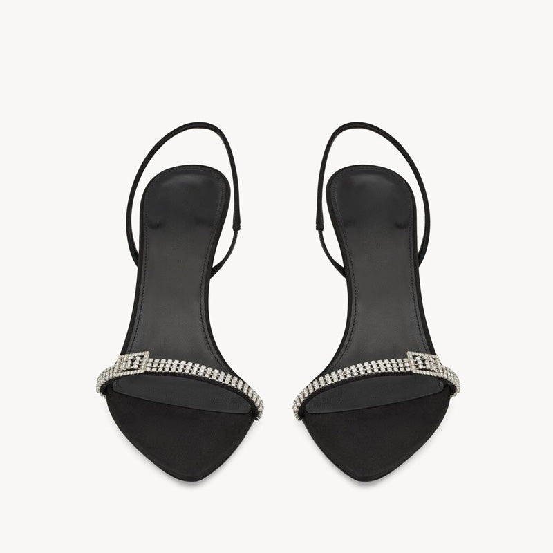 Gorgeous Ladies Patent Leather Summer Wedding Bridal Shoes 5 Inch High Heels Sexy Sandals with Round Toe Rubber Insole Parties
