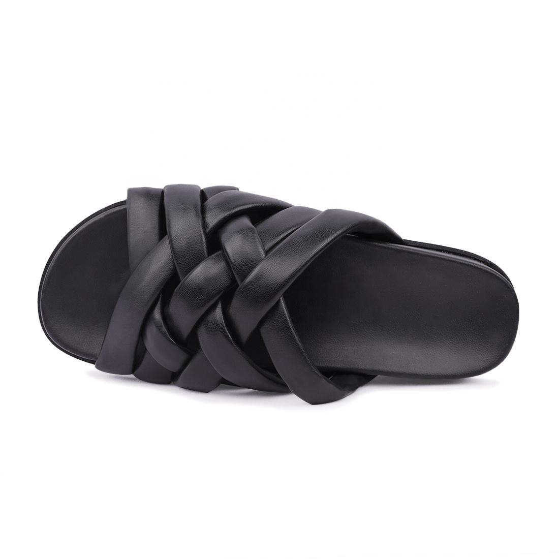 2025 Manufacturer Design PVC Black Flat slippers Ladies Women's Sandals Slipper Women Summer Women Slippers