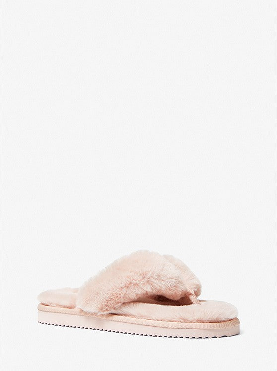 2025 Comfortable Outdoor Sandals Winter Warm Faux Fur Slippers Breathable EVA Insole Anti-Slip Plush Wool Material