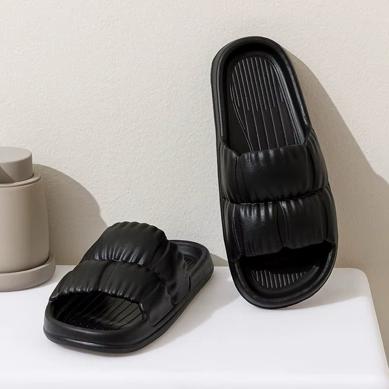 2025 Shoes Flower Shape Summer Comfortable Women Slippers Soft Cloud Light Weight Anti Slip EVA Flat Slippers