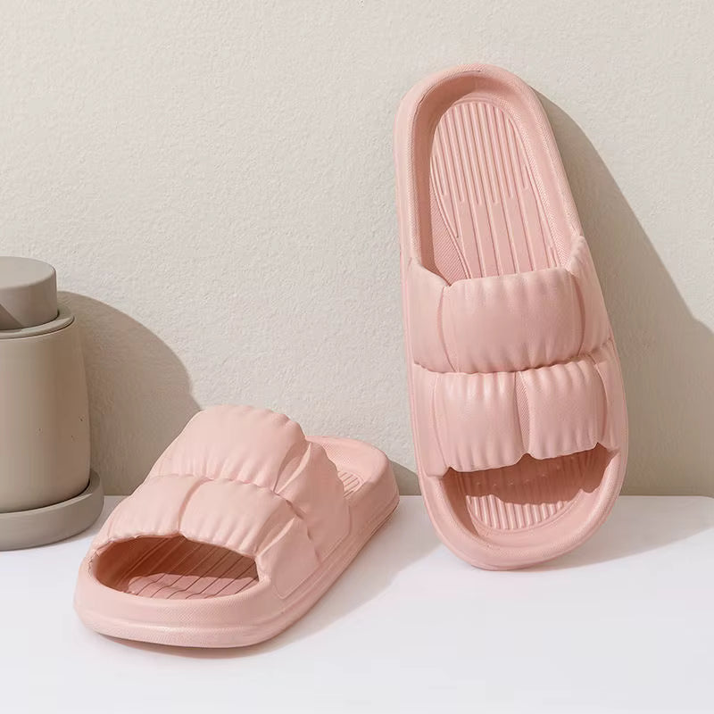 2025 Shoes Flower Shape Summer Comfortable Women Slippers Soft Cloud Light Weight Anti Slip EVA Flat Slippers