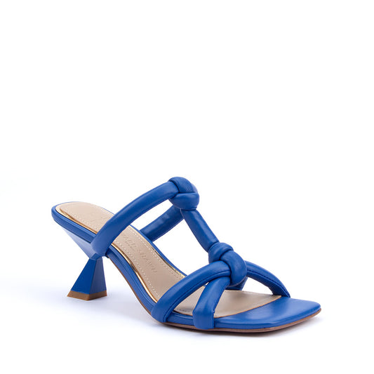 New Europe-American Summer Fashion Triangular Thick Cotton Quilt Square Open Slingback Sandals Super High Heels PU Insole