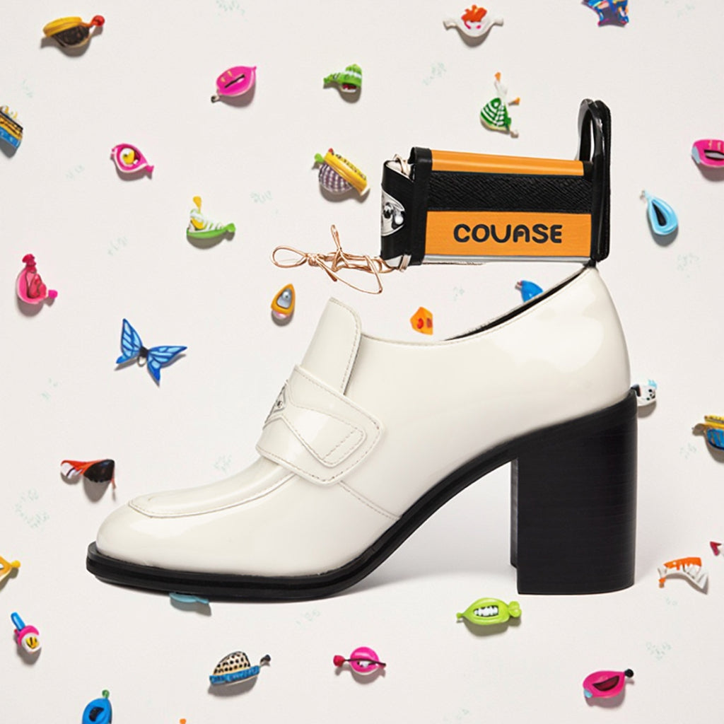 Fashion Girl's Patent Leather Single Color Heels Pumps Girl's Casual Outdoor Rubber Sole Square Heel Mules Heels