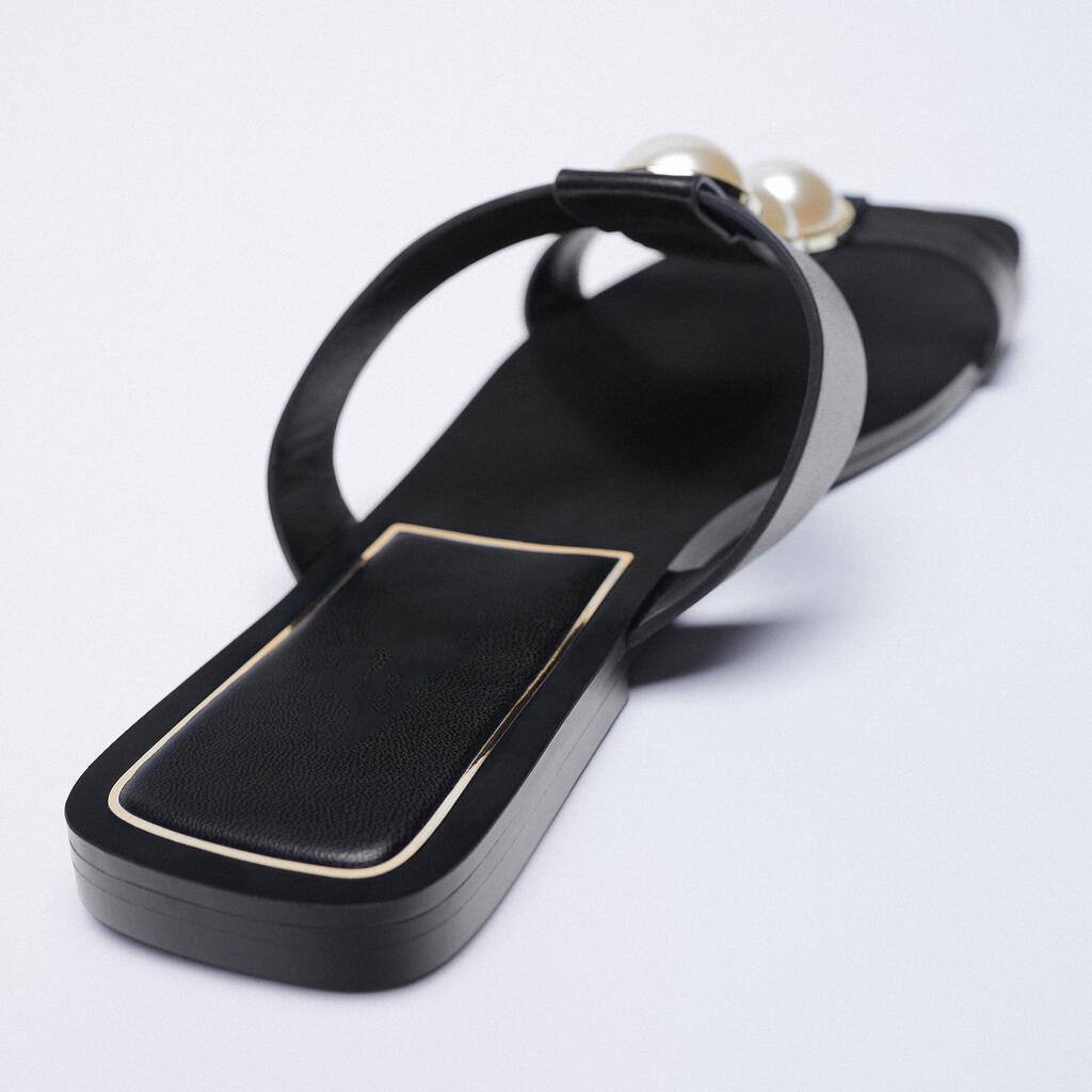 2025 Summer Pearl H Letter Women's Flat slippers Rome Beach Ladies Platform Sandals Women Shoe Manufacturer Custom Flat Sandals