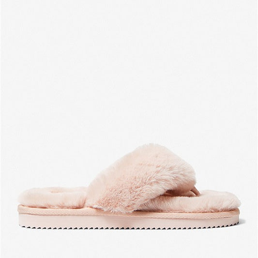 2025 Comfortable Outdoor Sandals Winter Warm Faux Fur Slippers Breathable EVA Insole Anti-Slip Plush Wool Material
