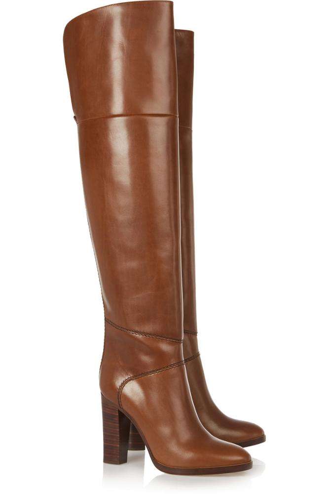 Large Size Sexy Women Over the Knee Long Boots Round Toe 2025 Hotsale High Heel Boots Elegant Vintage Over the Knee Boots