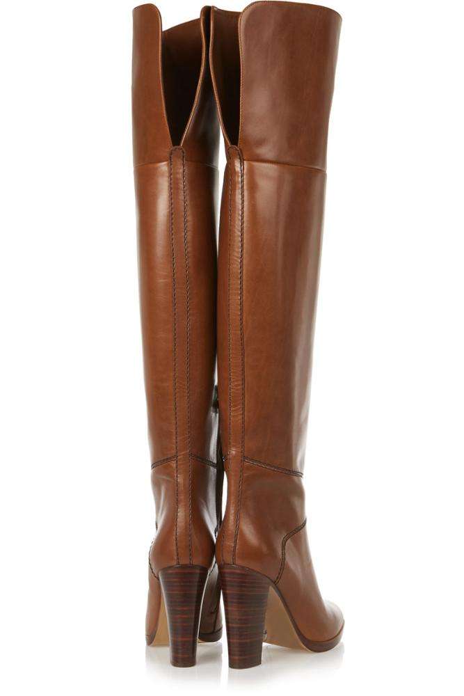 Large Size Sexy Women Over the Knee Long Boots Round Toe 2025 Hotsale High Heel Boots Elegant Vintage Over the Knee Boots