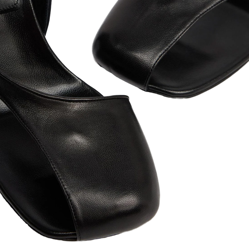 Designer Summer Sandals for Women Famous Brands Roman Genuine Leather Clip-Toe/Split-Toe High Custom Heels Upper Position