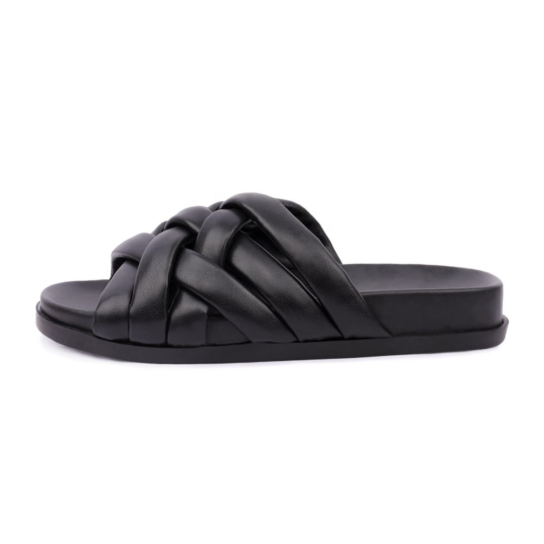 2025 Manufacturer Design PVC Black Flat slippers Ladies Women's Sandals Slipper Women Summer Women Slippers