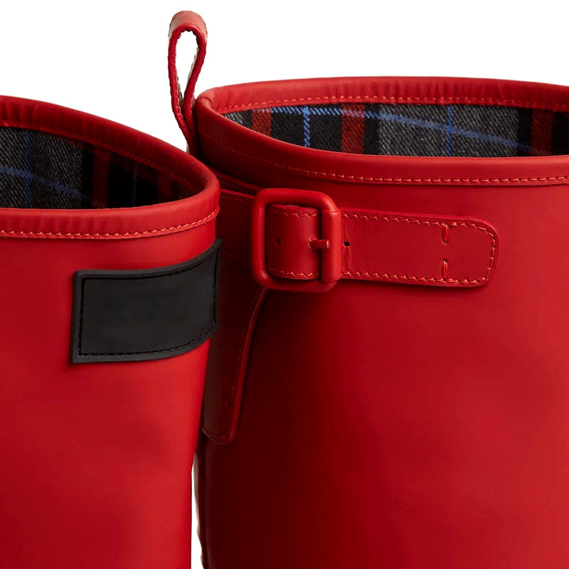 Printed Women's Knee-High Gumboot Fashionable Rubber Rain Boot with PVC & Steel Insole Ladies Wellington for Winter