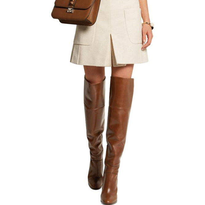 Large Size Sexy Women Over the Knee Long Boots Round Toe 2025 Hotsale High Heel Boots Elegant Vintage Over the Knee Boots