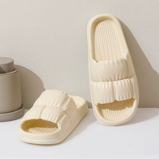 2025 Shoes Flower Shape Summer Comfortable Women Slippers Soft Cloud Light Weight Anti Slip EVA Flat Slippers